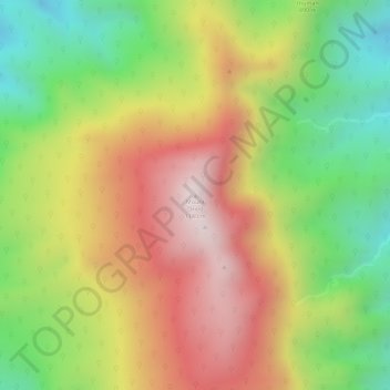 Carte topographique Mount Oriod, altitude, relief