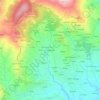 Carte topographique Sanguinetti, altitude, relief
