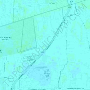 Carte topographique OH DEER Samutsakhon, altitude, relief