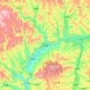 Carte topographique Lixian, altitude, relief