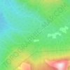 Carte topographique Rocky Mountains, altitude, relief