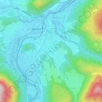 Carte topographique Reiterndorf, altitude, relief