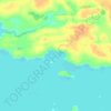 Carte topographique Blue Fin Bay, altitude, relief