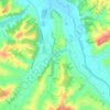 Carte topographique La Sterza, altitude, relief