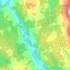 Carte topographique Island East River, altitude, relief