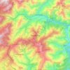 Carte topographique Darjeeling, altitude, relief