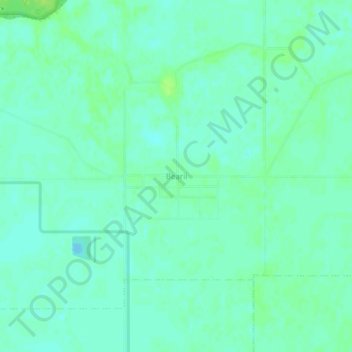 Carte topographique Bearii, altitude, relief