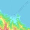 Carte topographique Thassos, altitude, relief