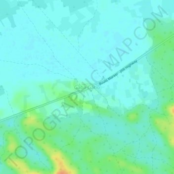 Carte topographique Gaba-Gabo, altitude, relief