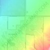 Carte topographique Corona de Tucson, altitude, relief