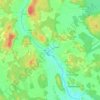 Carte topographique Halkia, altitude, relief