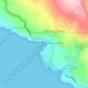 Carte topographique Ocean Cove, altitude, relief