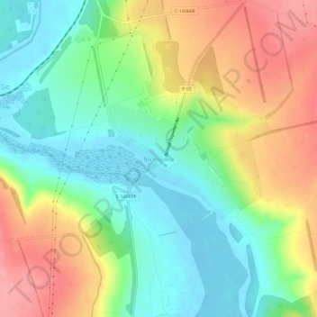 Carte topographique Viktorivka, altitude, relief