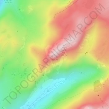 Carte topographique Cnicht, altitude, relief