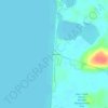 Carte topographique Rainbow Shores, altitude, relief