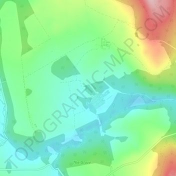 Carte topographique Curraghmore Estate, altitude, relief
