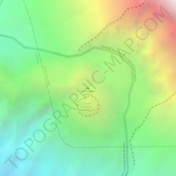 Carte topographique Santiaguito, altitude, relief