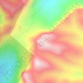 Carte topographique Maciço do Urucum, altitude, relief