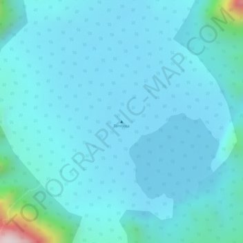 Carte topographique Tambora, altitude, relief