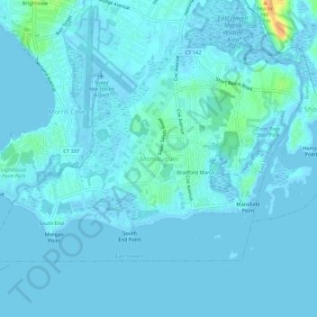 Carte topographique Momauguin, altitude, relief