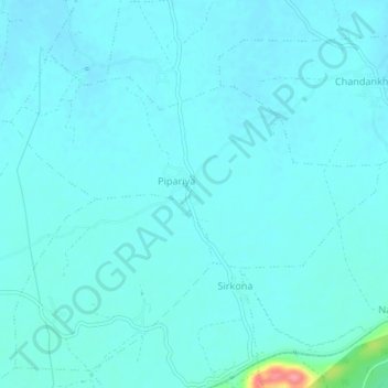 Carte topographique Non, altitude, relief