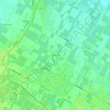 Carte topographique Ascensione, altitude, relief