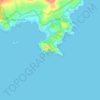 Carte topographique Cape Sounion, altitude, relief