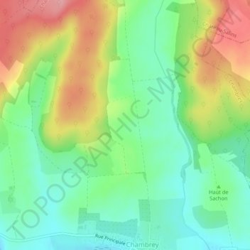 Carte topographique La Grande Reine, altitude, relief