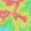 Carte topographique Mount Towac, altitude, relief