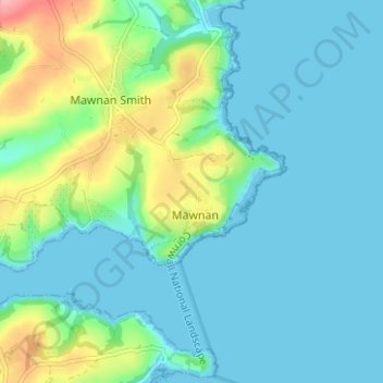 Carte topographique Trerose, altitude, relief