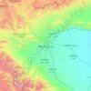 Carte topographique Kachgar, altitude, relief