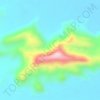 Carte topographique Jabal Khurtum Khutar, altitude, relief