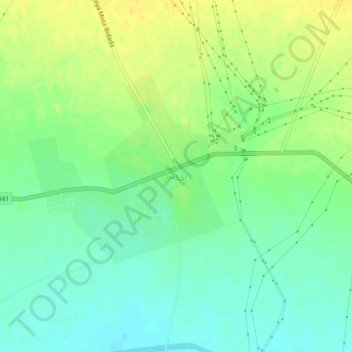 Carte topographique Bidada, altitude, relief