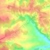 Carte topographique Les Arraches, altitude, relief