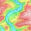 Carte topographique Sur Cortil, altitude, relief