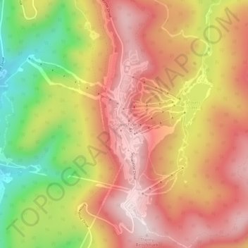 Carte topographique 10, altitude, relief