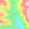 Carte topographique Colcapampa, altitude, relief