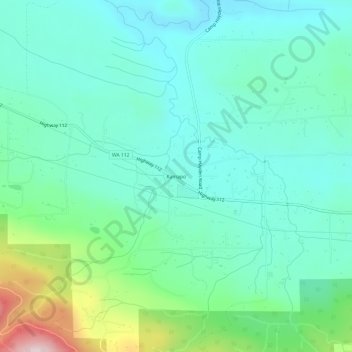 Carte topographique Ramapo, altitude, relief