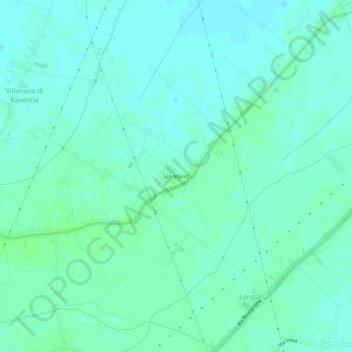 Carte topographique San Marco, altitude, relief