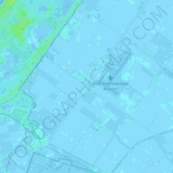 Carte topographique Zuid-Eierland, altitude, relief