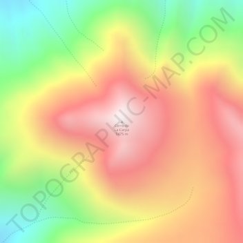 Carte topographique Cerro de La Carpa, altitude, relief