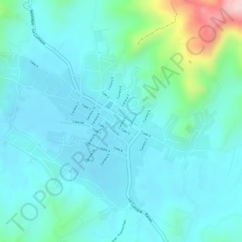 Carte topographique Pavas, altitude, relief
