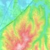 Carte topographique Casais da Capeleira, altitude, relief