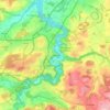 Carte topographique Friburgo, altitude, relief