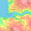 Carte topographique Le Yaudet, altitude, relief