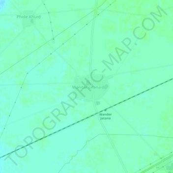 Carte topographique Wandar Jatana, altitude, relief