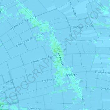 Carte topographique Bardenfleth, altitude, relief