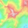 Carte topographique Monte Frerone, altitude, relief