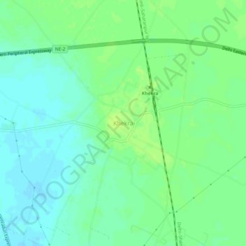 Carte topographique Khekra, altitude, relief