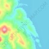 Carte topographique Spanish Flat, altitude, relief